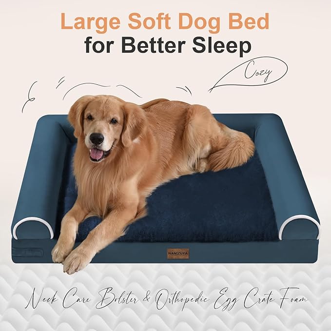 Large Dog Bed Orthopedic Washable: Beds Bolster XL Bed Large Big Dogs Memory - Image 2