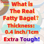 24Pcs Fatty Bagels Bird Toys for Parrots Durable Cardboard Chewing Shredding - Image 3