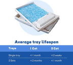 Crystal Cat Litter and Disposable Litter Trays 2 Sets Compatible - Image 8
