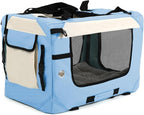 Large Cat Carrier Collapsible Travel Dog Crate Portable Soft-Sided Pet Kennel - Image 4