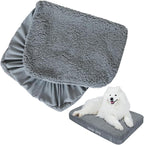 Dog Bed Covers Soft Plush Replacement Washable, Waterproof Pet Mattress Bed by Moonsea
