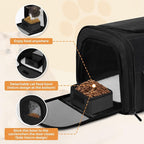 Cat Carrier Soft for Pets Up to 15 Lbs, Cat Travel Bag - Image 3
