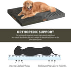 Large Comfy Washable Dog Bed, Orthopedic Egg Crate Foam Dog Crate Mat - Image 4