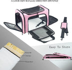 Soft Sided Carrier for Small Medium Cats Dogs, TSA Airline Approved Collapsible - Image 5