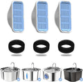 PEKTACO Cat Water Fountain Filters Replacement & Pre-Filter Sponges by PEKTACO