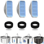 PEKTACO Cat Water Fountain Filters Replacement & Pre-Filter Sponges by PEKTACO