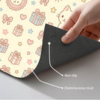 Cute Cat Pet Feeding Mat Adorable Kitten Food Placemat - Image 5