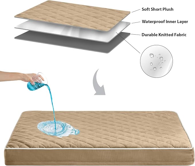 WNPETHOME Orthopedic Dog Bed Medium Size Dog, Waterproof Medium Dogs Bed - Image 6