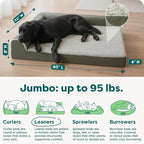 FurHaven Orthopedic Dog Bed for Large Dogs, L-Shaped Chaise Mattress - Image 3