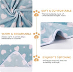 1 Pack 3 Blankets Super Soft Cute Dot Pattern Pet Blanket Flannel Throw - Image 3