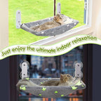 Cat Window Perch, Glow in The Dark Cordless Foldable Pet Hammock Bed - Image 7