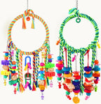 KATUMO Bird Toys 2 Pack Parrot Swings Conure Rope Rings Parakeet Perches by KATUMO