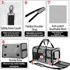 Soft Sided Cat/Dog Carrier, Collapsible Pets Travel Carriers - Image 5
