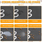 Dog Food Mat, Non Skid Cat Bowl Mat, No Stains Quick Dry - Image 3