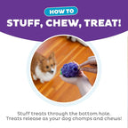 Outward Hound Dental Grapes Dog Toy & Treat Stuffer, 6″ x 3″ Grape-Scent - Image 4