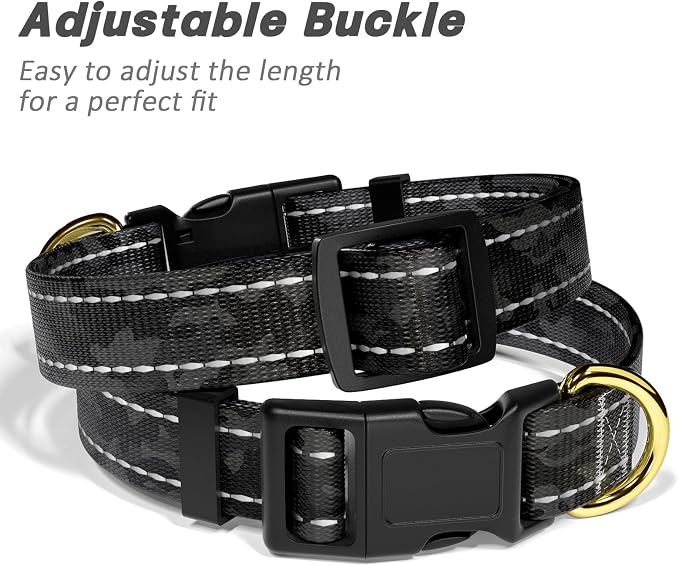 Reflective Dog Collar for Large Dogs, Cute Camouflage Adjustable Heavy-Duty - Image 6