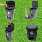 Dog Poop Trash Can Outside 20L - Image 5