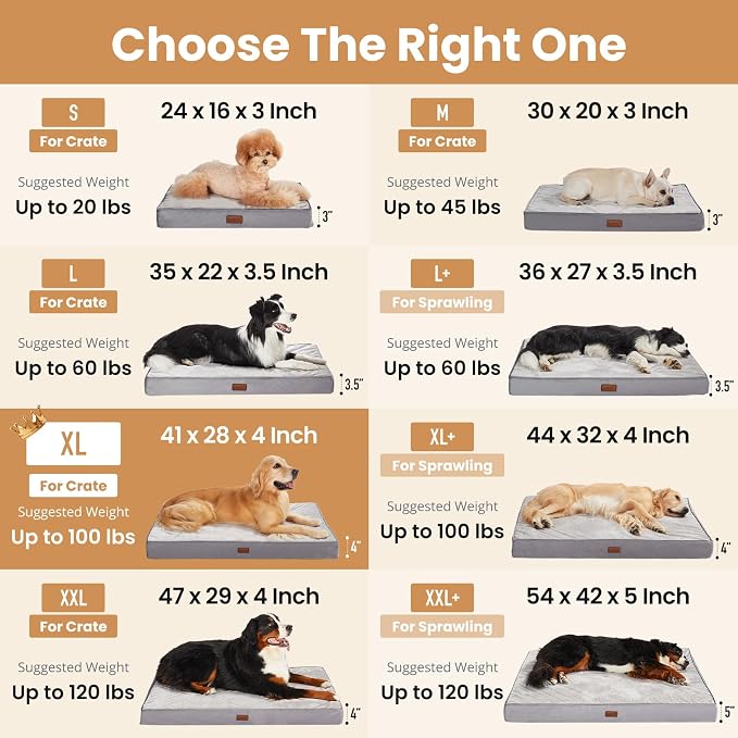 OhGeni Memory Foam Orthopedic Waterproof Dog Bed - Image 9