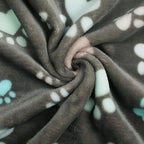 Luciphia 1 Pack 3 Blankets Fluffy Premium Fleece Pet Blanket Flannel Paw - Image 5
