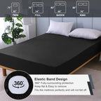 Waterproof Mattress Protector King Size, Fitted Sheet Style Breathable Mattress - Image 5
