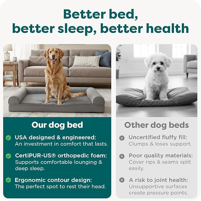 Furhaven Orthopedic Dog Bed for Large Dogs w/ Removable Bolsters & Washable - Image 7