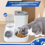 Automatic Cat Food and Water Dispenser Set 2 in 1, All-in-One Gravity Pet Feeder - Image 4