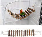 Naturals Rope Wooden Ladder Bird Swing - Image 6