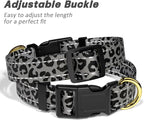 Reflective Dog Collar for Medium Dogs, Cute Leopard Style Adjustable Heavy-Duty - Image 6