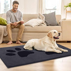 Buganda Dog Door Mat for Muddy Paws, Absorbent Dirt Trapper Washable Indoor - Image 8
