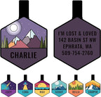 GoTags Silent Dog Tag, Personalized Engraved Hexagon Silicone Dog and Cat Name by GoTags
