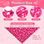 Valentines Dog Bandana St Patricks Day and Easter Dog Bandana Small 3PCS - Image 3