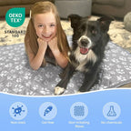 Rywell Cooling Mat for Dogs New Grey Edition, Washable Non-Toxic Summer Pet - Image 6