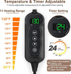 MIXJOY Heated Cat Bed, 11 Adjustable Temperature Cat Heating Pad Indoor - Image 3