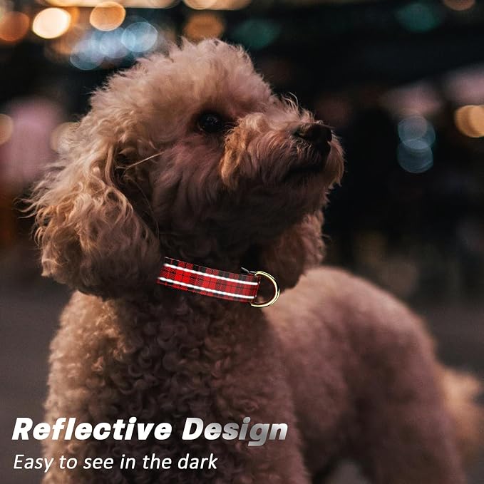 Reflective Dog Collar for Large Dogs, Cute Boho Adjustable Heavy-Duty Nylon - Image 3