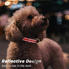 Reflective Dog Collar for Large Dogs, Cute Boho Adjustable Heavy-Duty Nylon - Image 3
