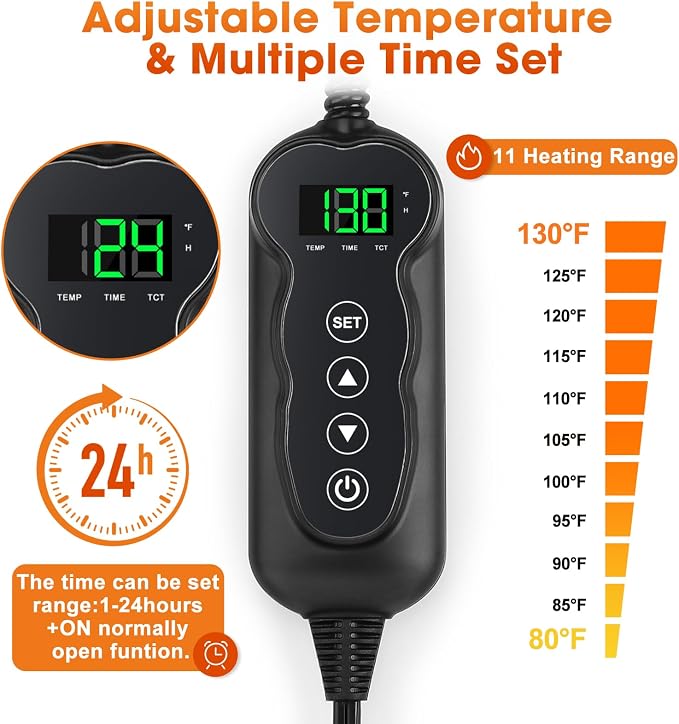 GASUR Heated Cat Bed, Waterproof Cat Heating Pad - Image 2