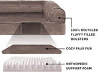 Furhaven Orthopedic Dog Bed for Medium/Small Dogs w/ Removable Bolsters & - Image 4