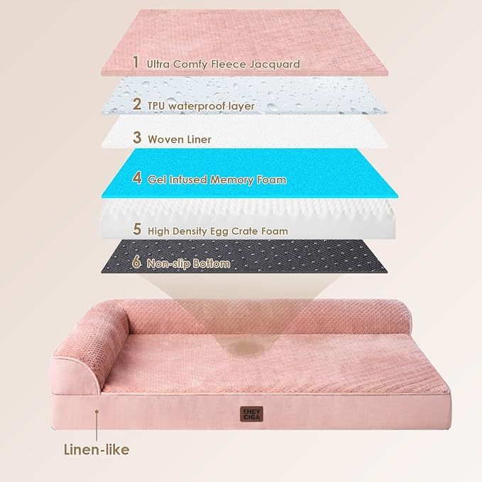 EHEYCIGA Large Dog Bed Memory Foam - Image 5