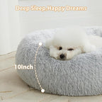 WNPETHOME Donut Dog Beds Large Sized Dog, Anti-Anxiety Caming Large Pet Bed - Image 4