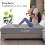 Waterproof Mattress Protector Queen, Fitted Sheet Style Breathable Mattress - Image 4