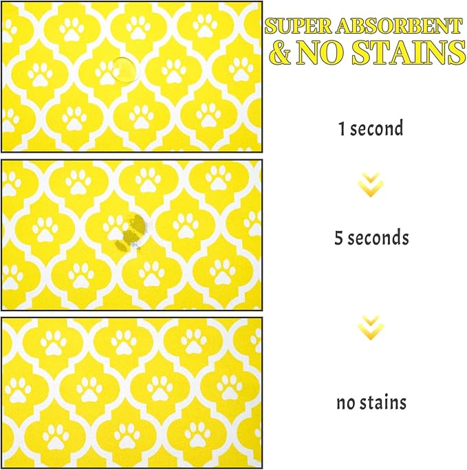 Dog Food Mat 12X20 Inch Pet Feeding Absorbent Mats - Image 3