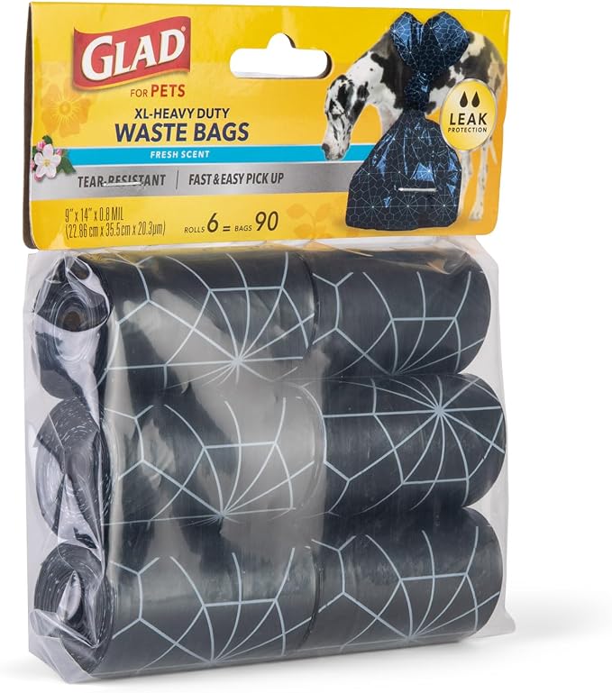 Glad for Pets Extra Large Scented Dog Poop Bags, Heavy Duty Tear-Resistant Pet - Image 3