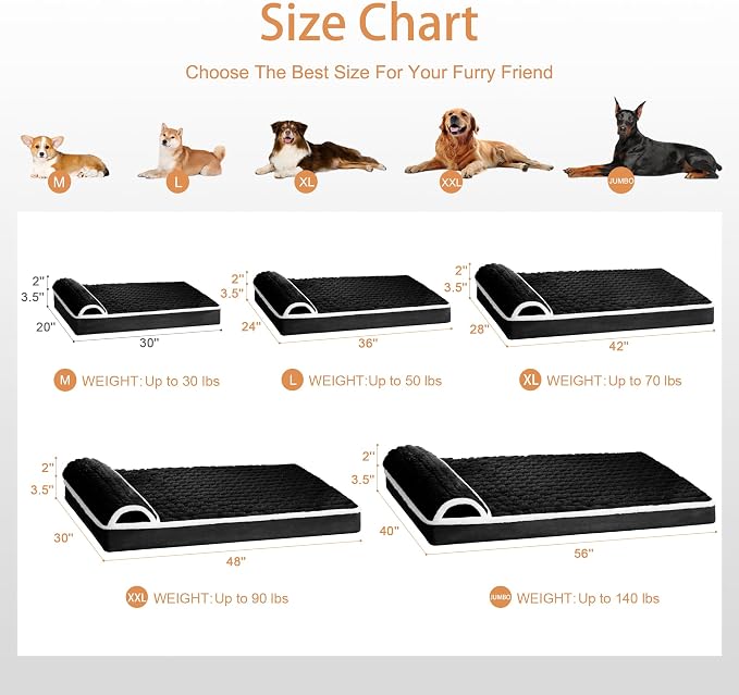 Orthopedic Jumbo Dog Bed Large Sized Dog - Image 7