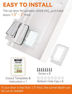 LIBBEPET Cat Door Interior Door, Indoor Cat Doors, Large Pet Doors - Image 6