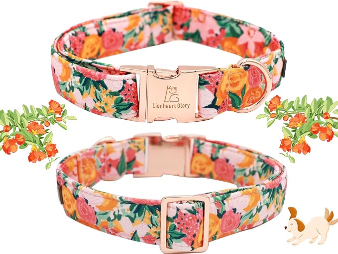 Lionheart Glory Cute Floral Pattern Pet Collar - Image 4