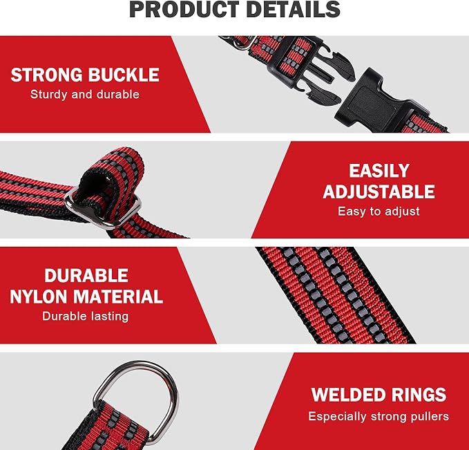 Hikiko Martingale Dog Collars Reflective Nylon Dog Collar - Image 2