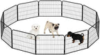 BestPet Dog Playpen 24 Inch 12 Panels Heavy Duty Metal Pet Exercise Pen Without by BestPet
