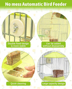 Hamiledyi Automatic Bird Feeder 2 Pcs No Mess Bird Cage Feeder Seed Food - Image 4