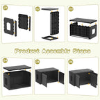 Cat Litter Box Enclosure, Hidden Enclosed Litter Box Furniture - Image 6