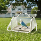 Hands Free Small Pet Cage with Breathable Mesh Windows Parrot Backpack - Image 7